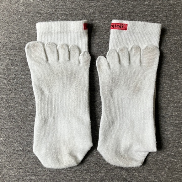 Injinji Toe Socks Sport Original Weight Crew L White - Picture 5 of 15